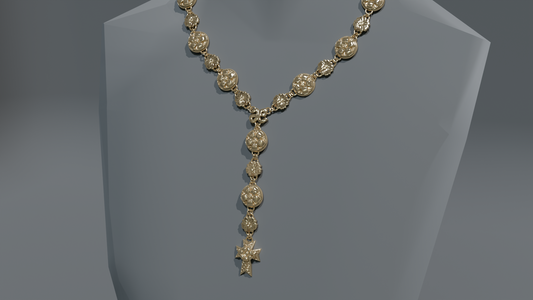 Garden of Odawara Y-Drop Cross Chain