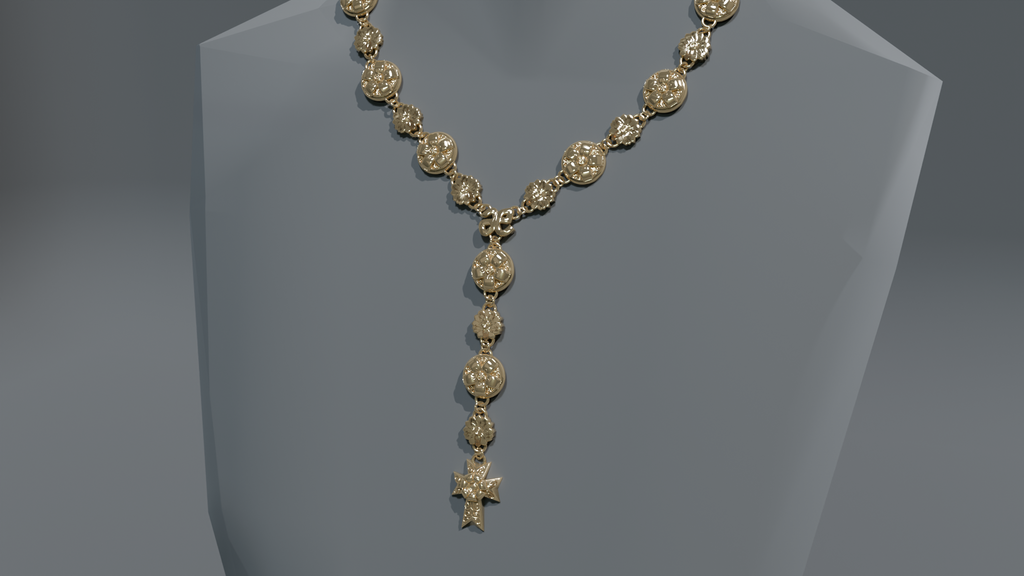 Garden of Odawara Y-Drop Cross Chain