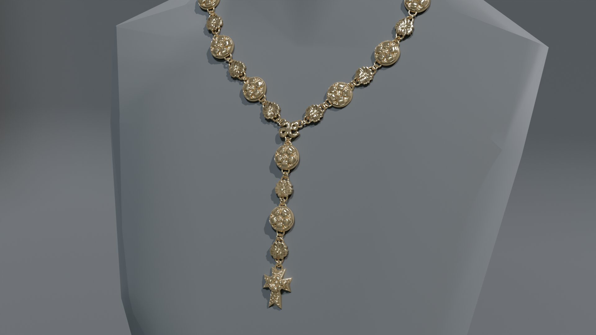 Garden of Odawara Y-Drop Cross Chain