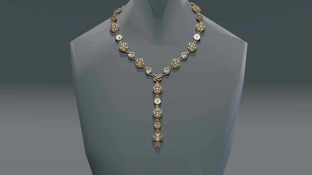 Garden of Odawara Y-Drop Cross Chain