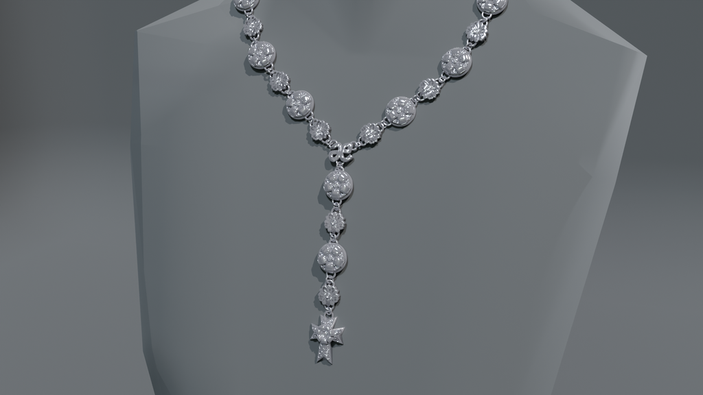 Garden of Odawara Y-Drop Cross Chain