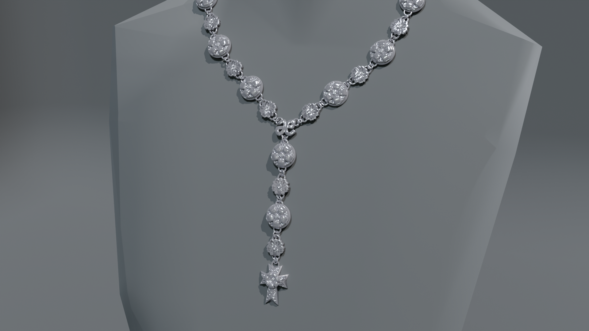 Garden of Odawara Y-Drop Cross Chain